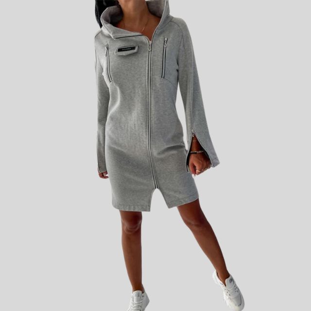 LP | Hooded dress with long sleeves