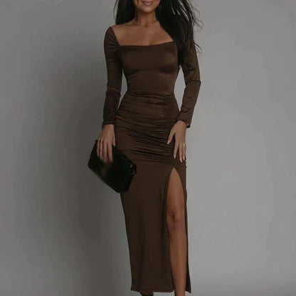 LP | Luxurious long velvet evening dress