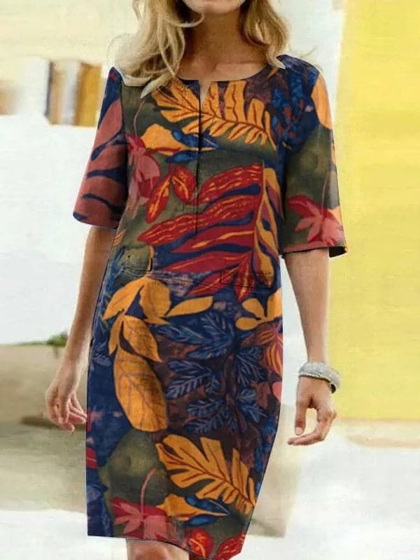 LP | Dress with short sleeves