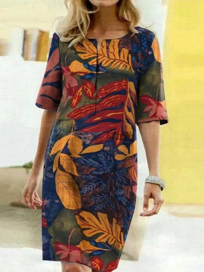 LP | Dress with short sleeves