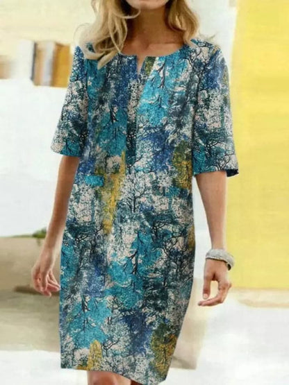 LP | Dress with short sleeves