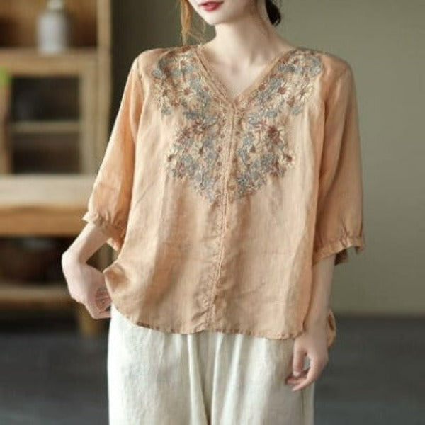 Women's embroidered blouse