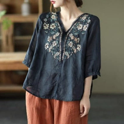 Women's embroidered blouse