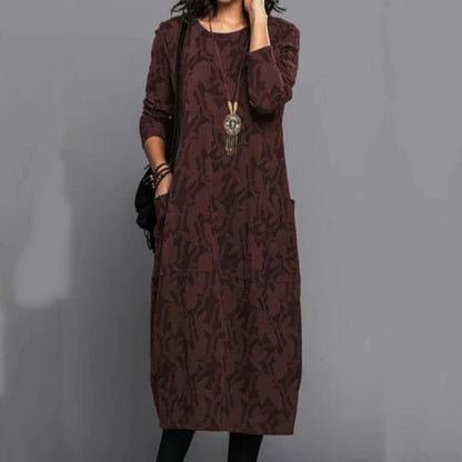 LP | Casual long-sleeved midi dress