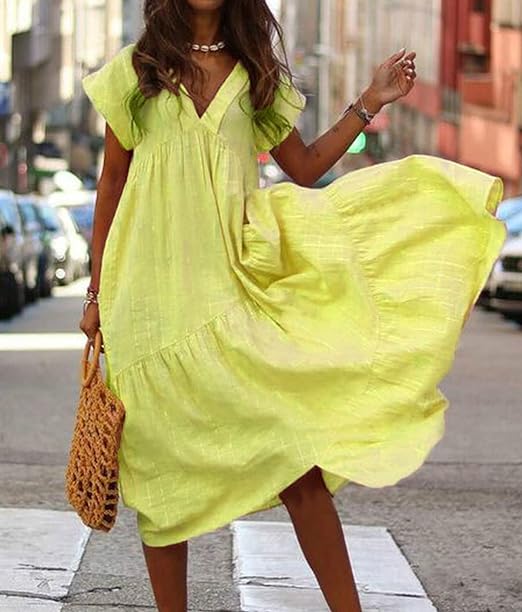 Mc | Wide and elegant dress for various occasions