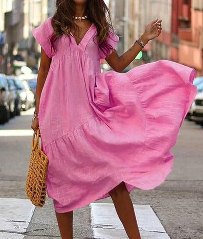 Mc | Wide and elegant dress for various occasions