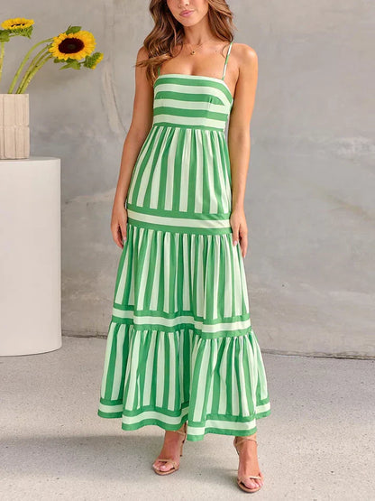 LP | Elegant and sexy striped dress