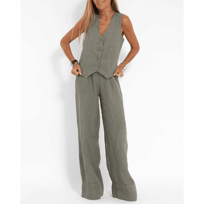 Women's linen suit
