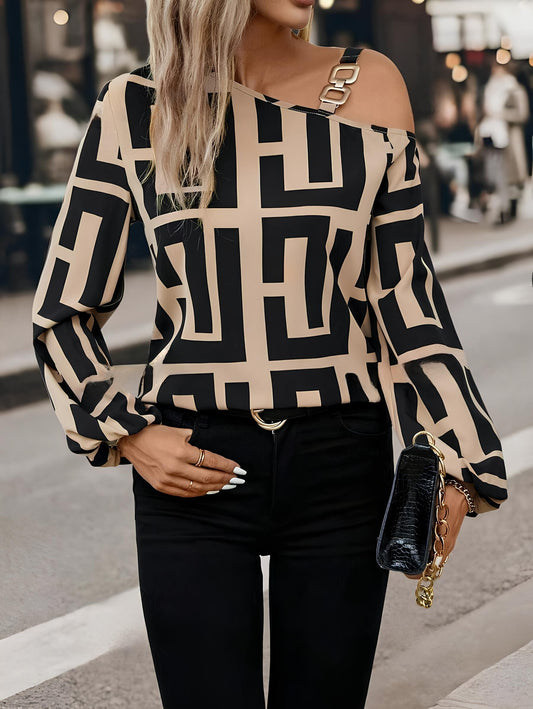 Yelena modern pattern shirt