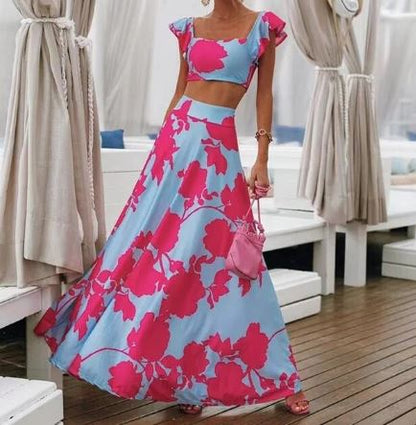 Mc | Sexy two-piece summer dress with boho print