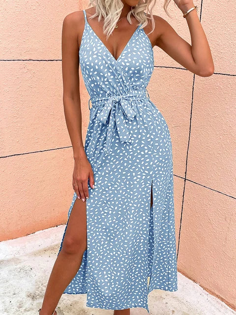 LP | Summer long dress with floral print