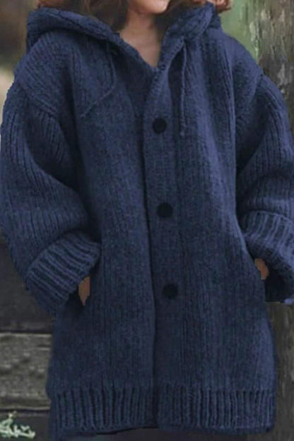 LP | Cozy knit cardigan with hoodie