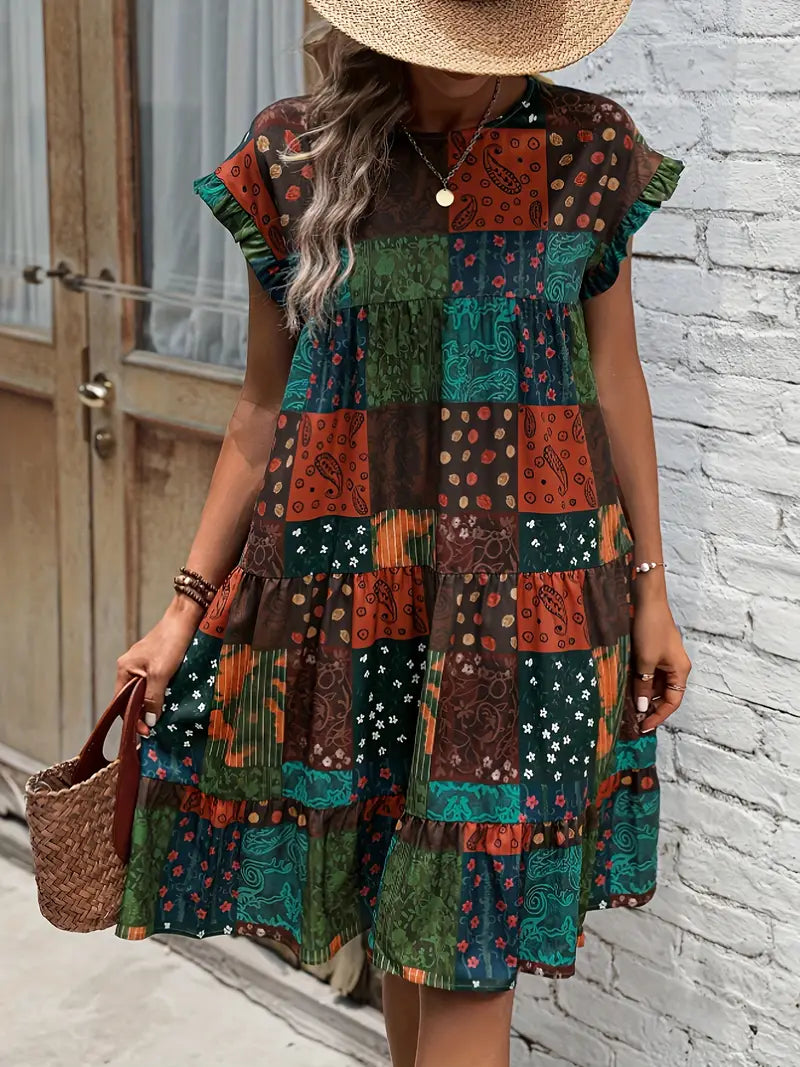 LP | Bohemian-style patchwork dress