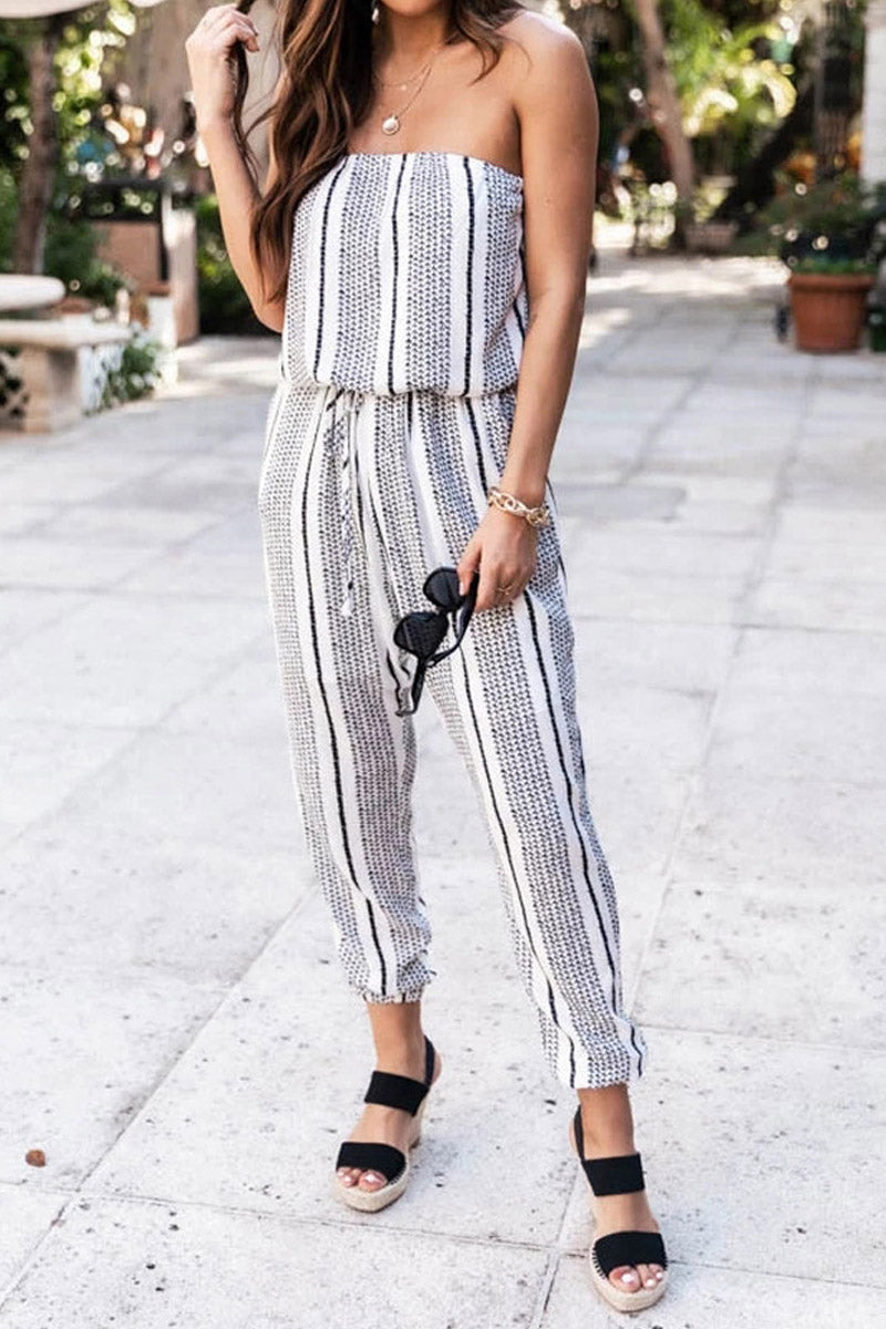 Statement Style Striped Jumpsuit