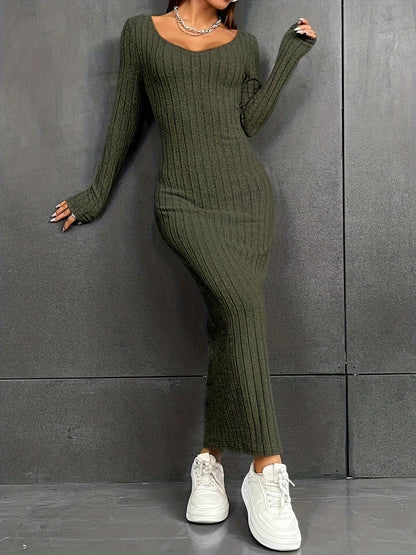 LP | Long backless ribbed dress