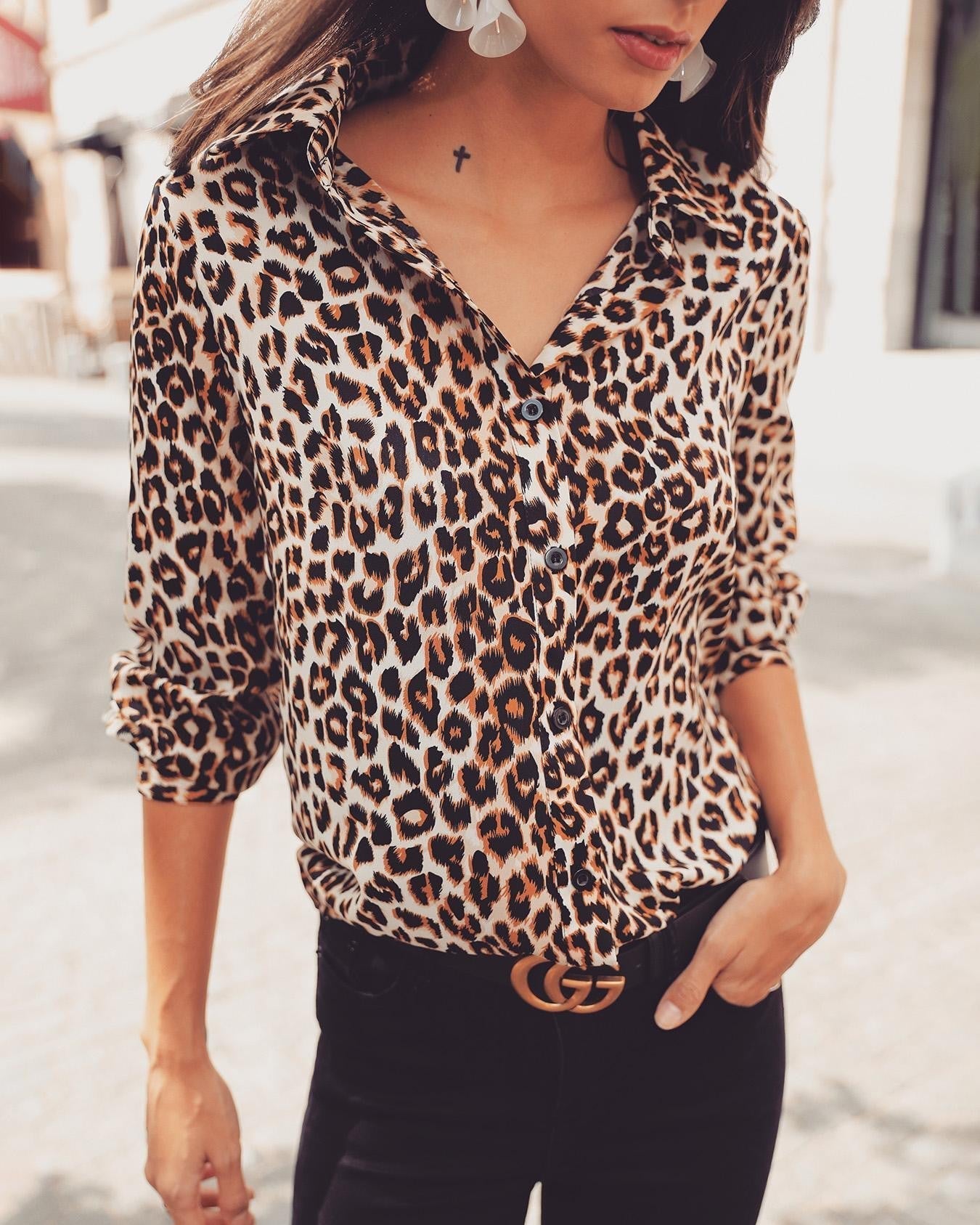 Leona | Leopard blouse