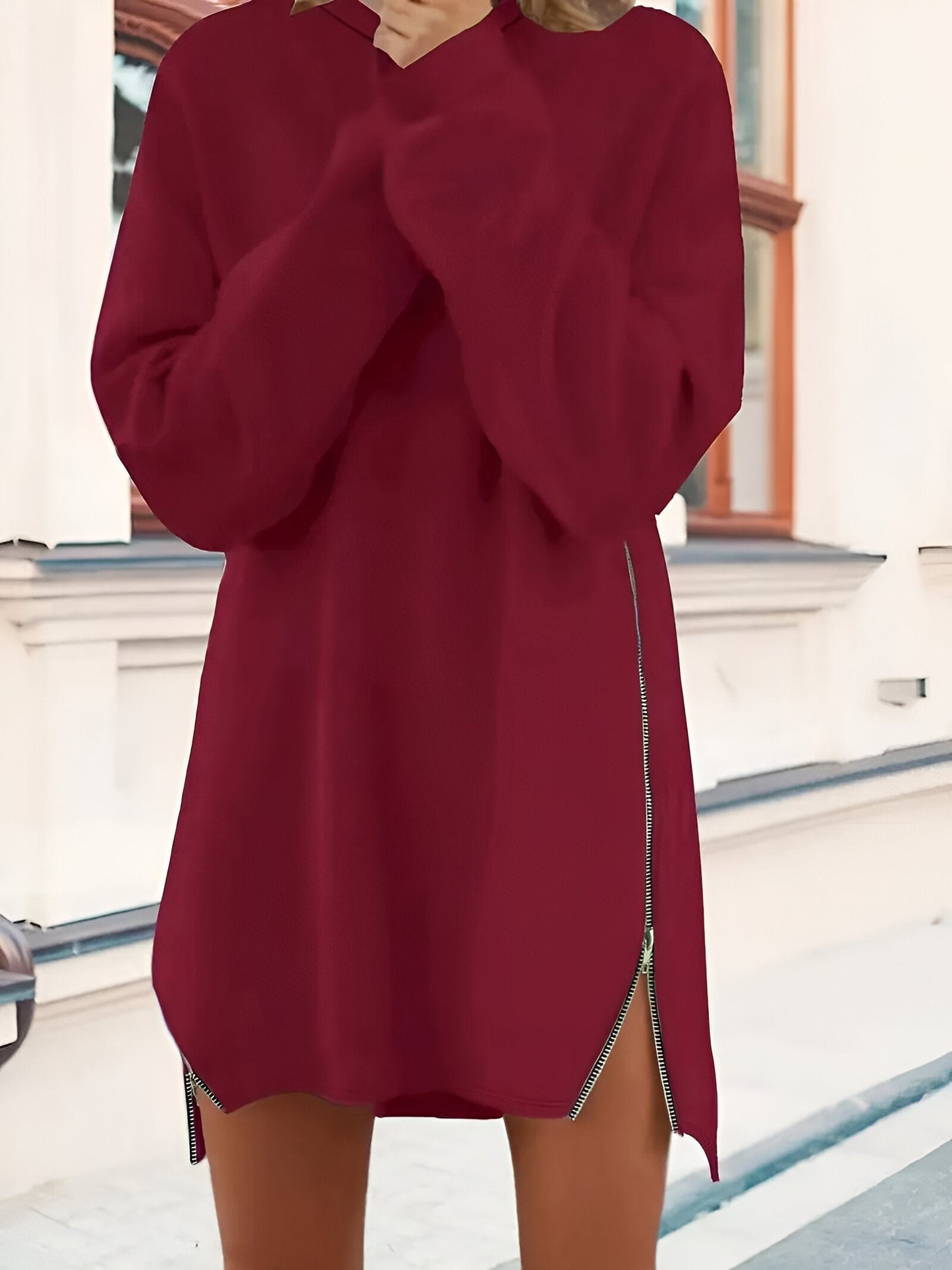 Mc | Comfortable and elegant dress with zipper closure