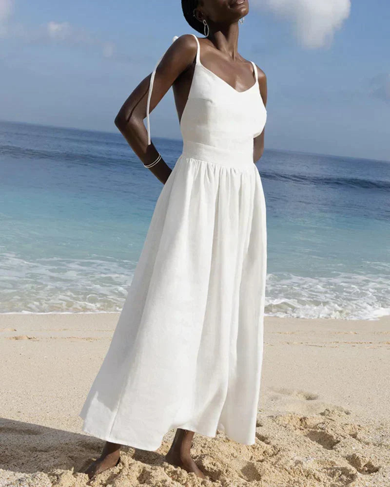 LP | Strapless elegant dress with V-neckline