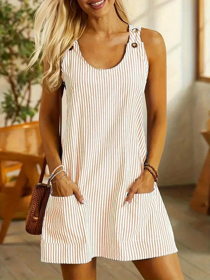 LP | striped sleeveless dress