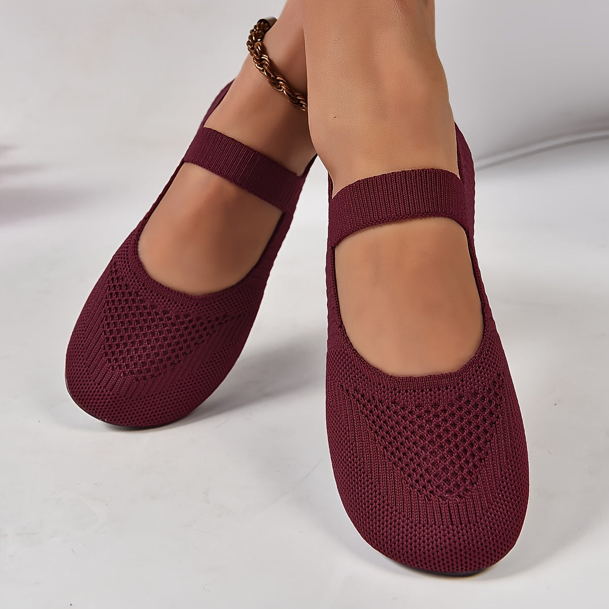 LP | Elegant Knitted Ballet Flats