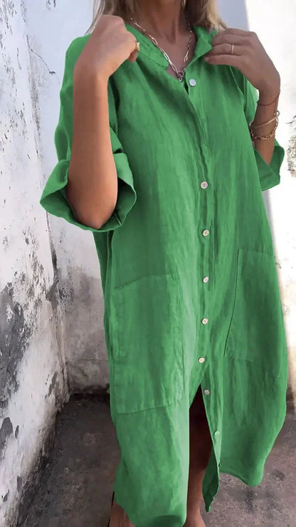 LD Long Casual shirt dress