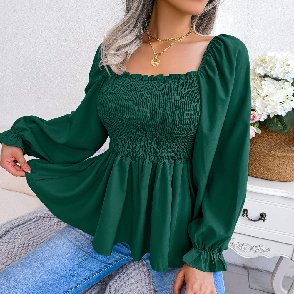 Hazel - Long-sleeved chiffon shirt