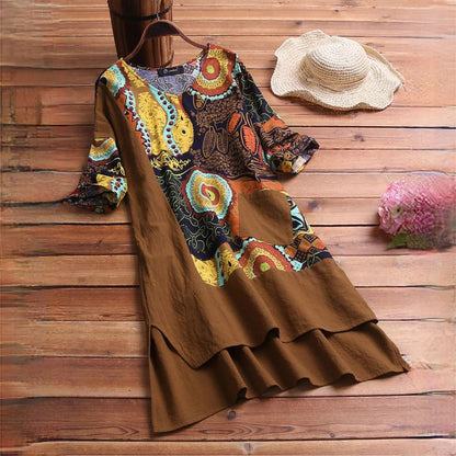 LP | Elegant dress with mandala print