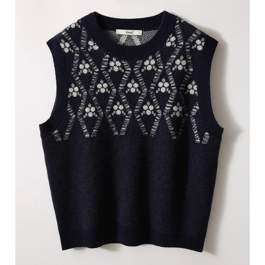 LP | Small fragrance round neck casual style