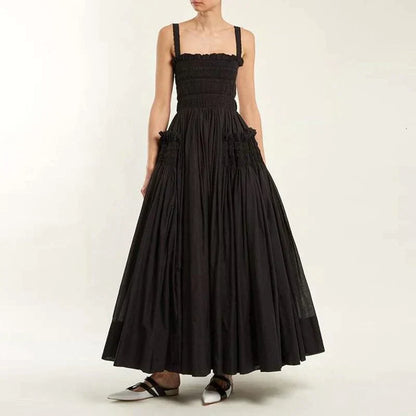 Mc | Maxi dress draped with pleats