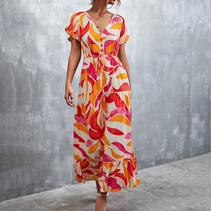 Mc | Printed Summer Long Dress