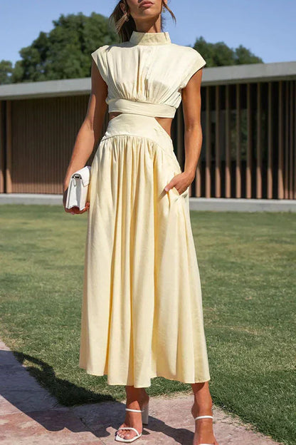 LP | Women's pleated maxi dress