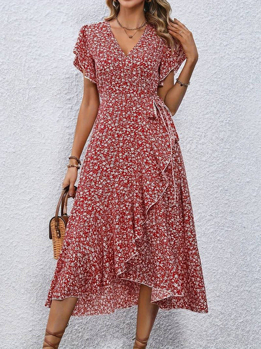 LP | Floral wrap dress