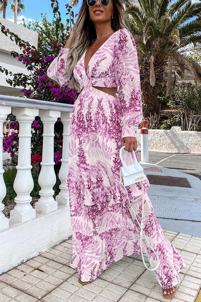 LP | Maxi dress with neckline