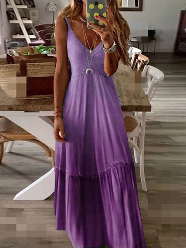 LP | Gradient Cami Dress with V-Neckline