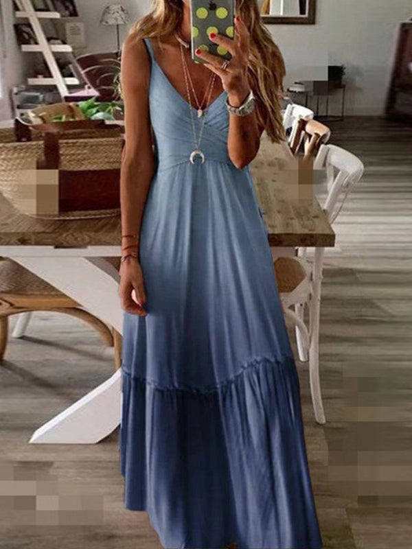 LP | Gradient Cami Dress with V-Neckline