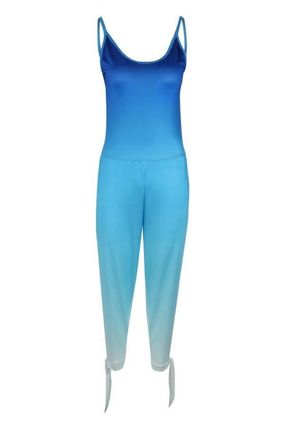 Casual tie-on-legs jumpsuit