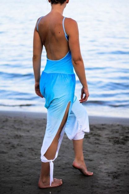 Casual tie-on-legs jumpsuit