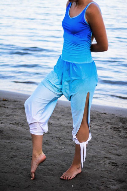 Casual tie-on-legs jumpsuit