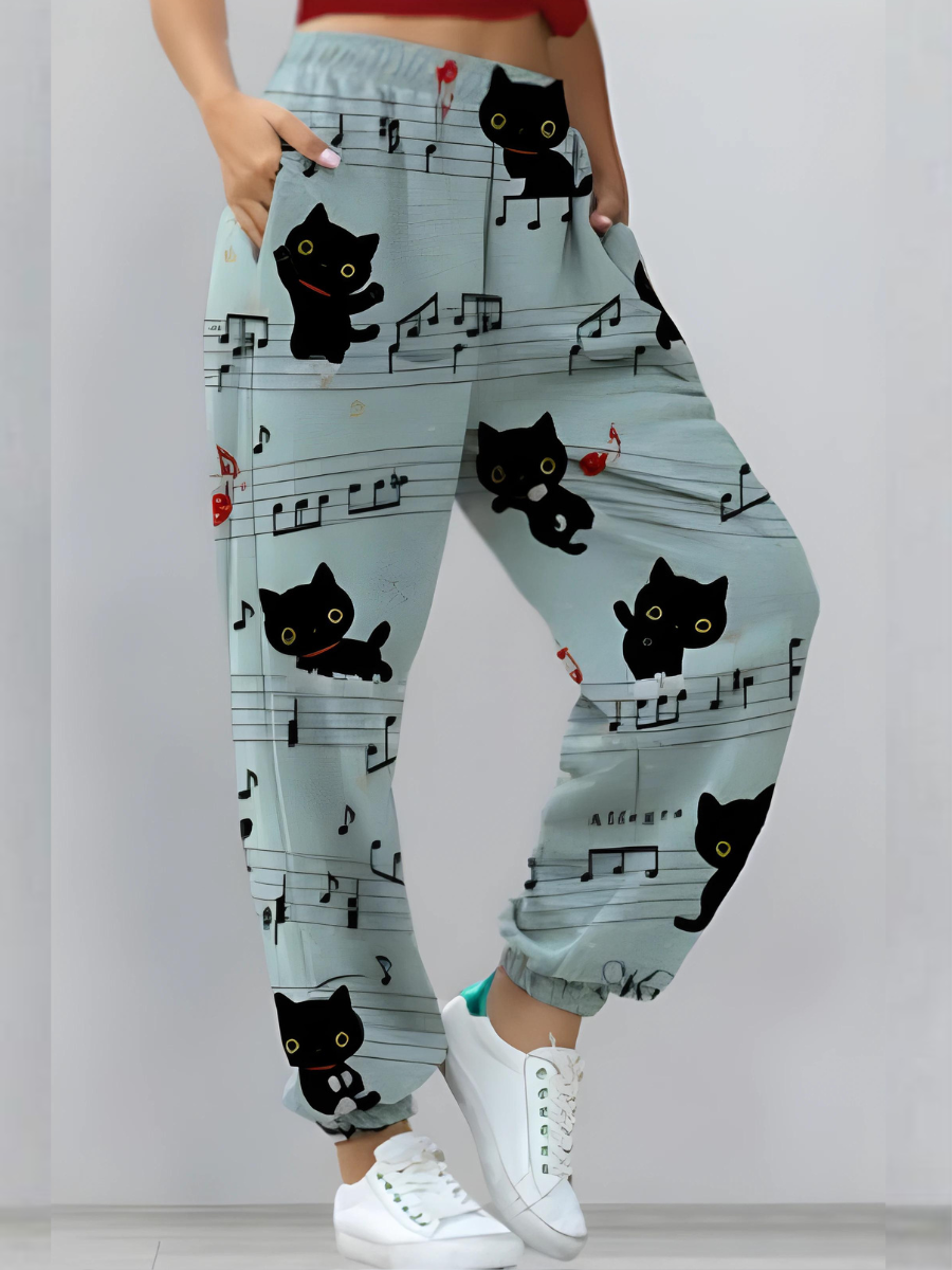 Chic and elegant printed pants