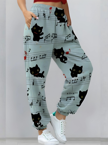 Chic and elegant printed pants