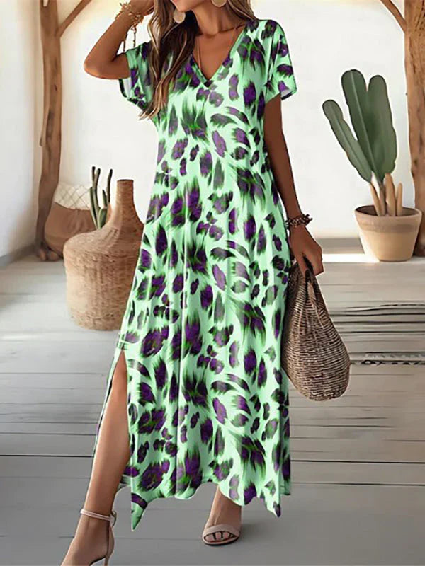 LP | Fashionable long dress with summer print