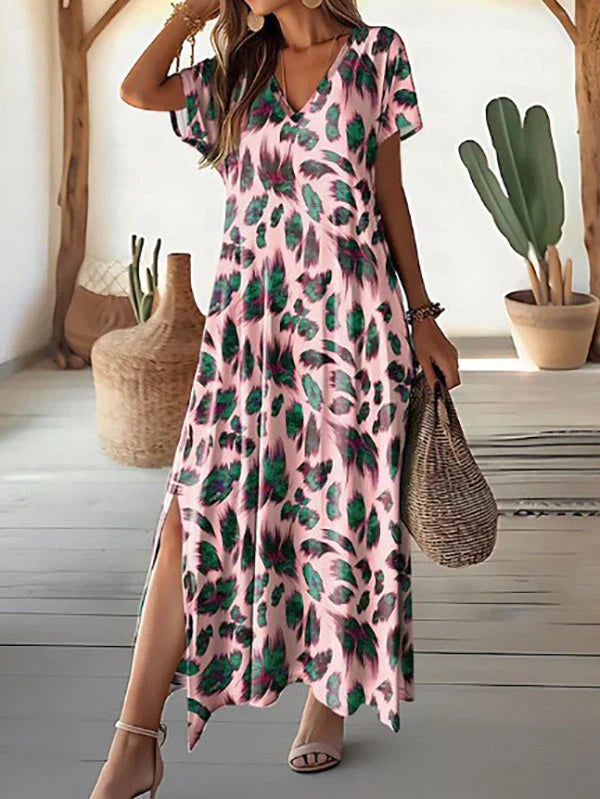 LP | Fashionable long dress with summer print