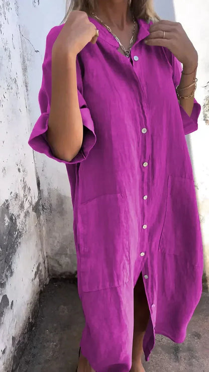 LD Long Casual shirt dress