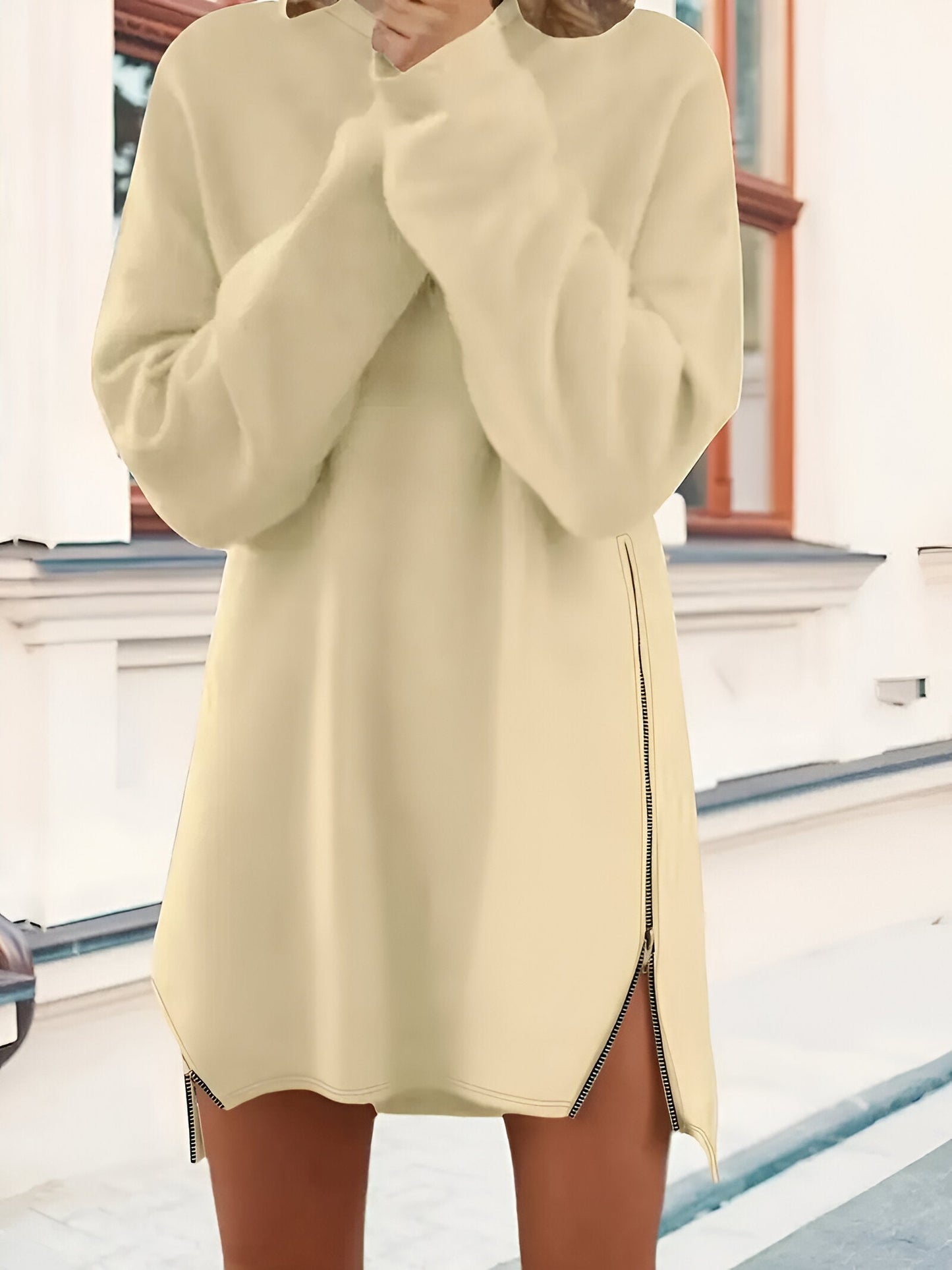 Mc | Comfortable and elegant dress with zipper closure