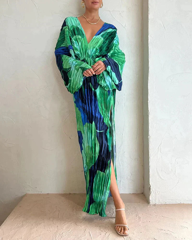 Mc | Wide Pleated Dress