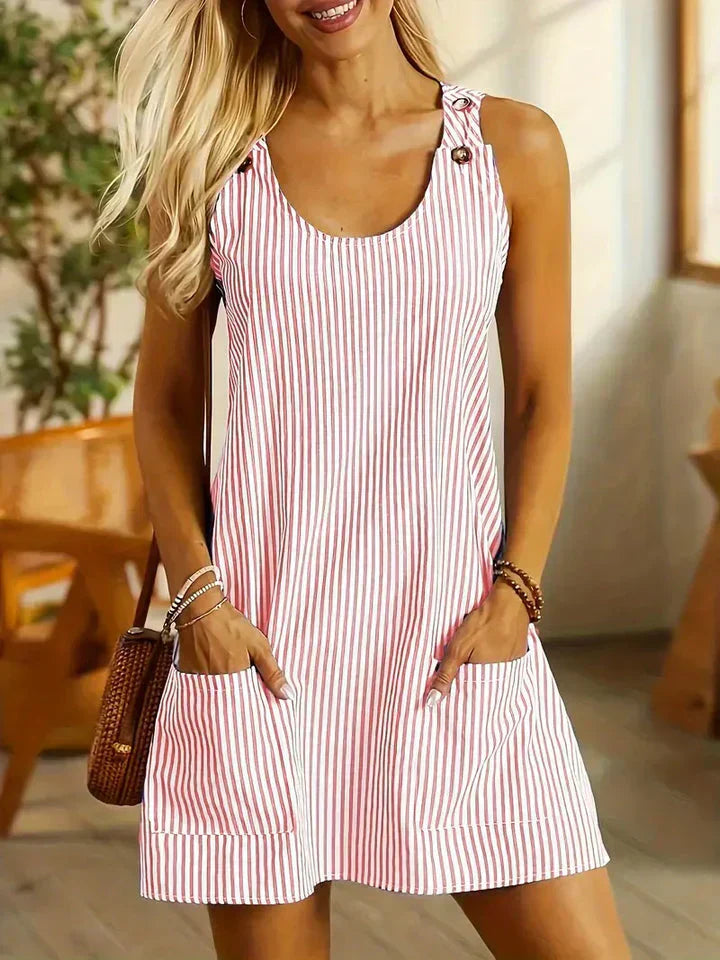 LP | striped sleeveless dress