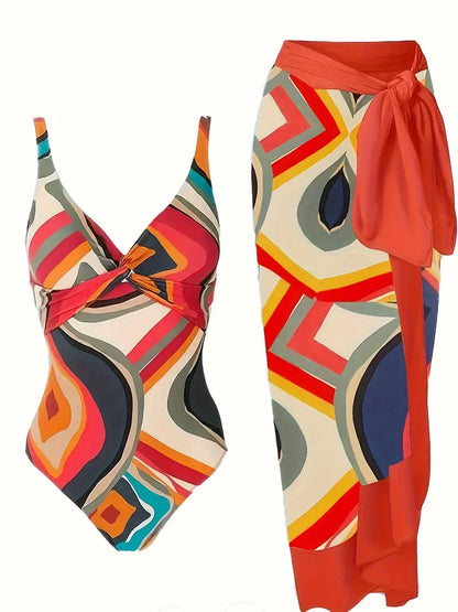 LP | Sexy swimsuit with tropical pattern