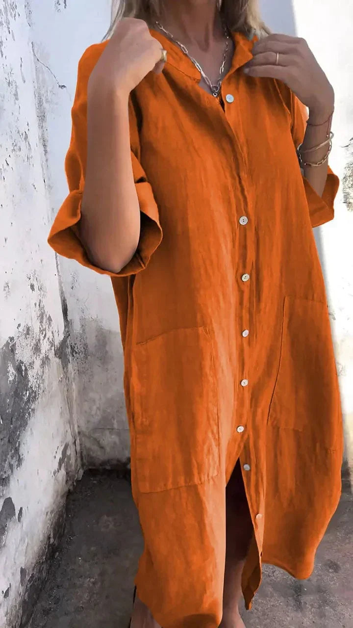 LD Long Casual shirt dress