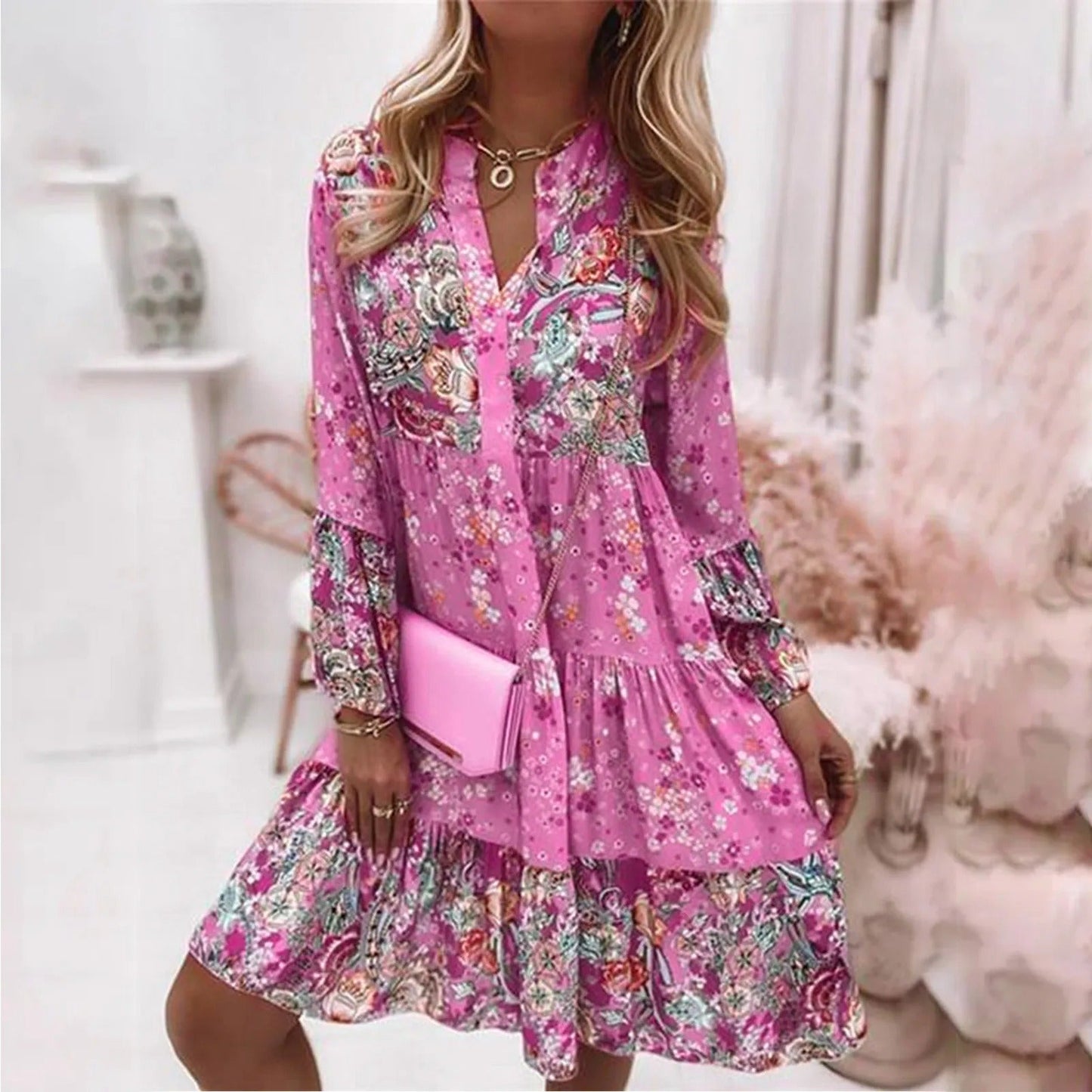 LP | Ethnic-style printed dress