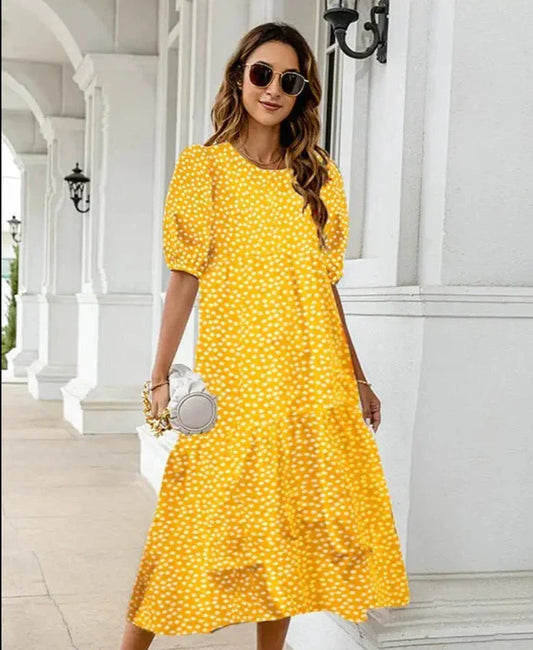 Printed dress for summer